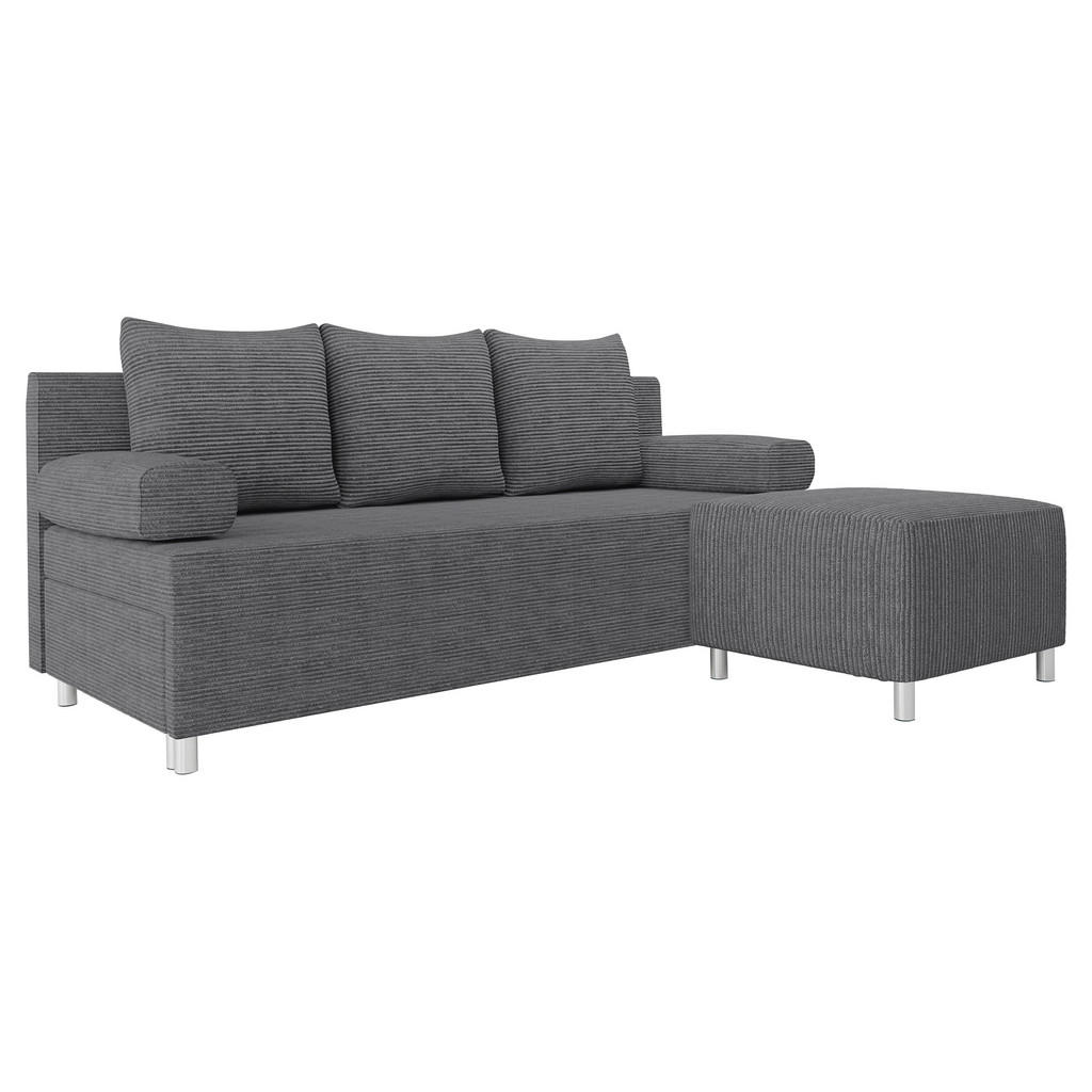 Thumbnail - Mirjan24 Schlafsofa, Greige, Textil, 3-Sitzer, Rechteckig, 192x80 cm, Wohnzimmer, Sofas & Couches, Wohnlandschaften, Eck...