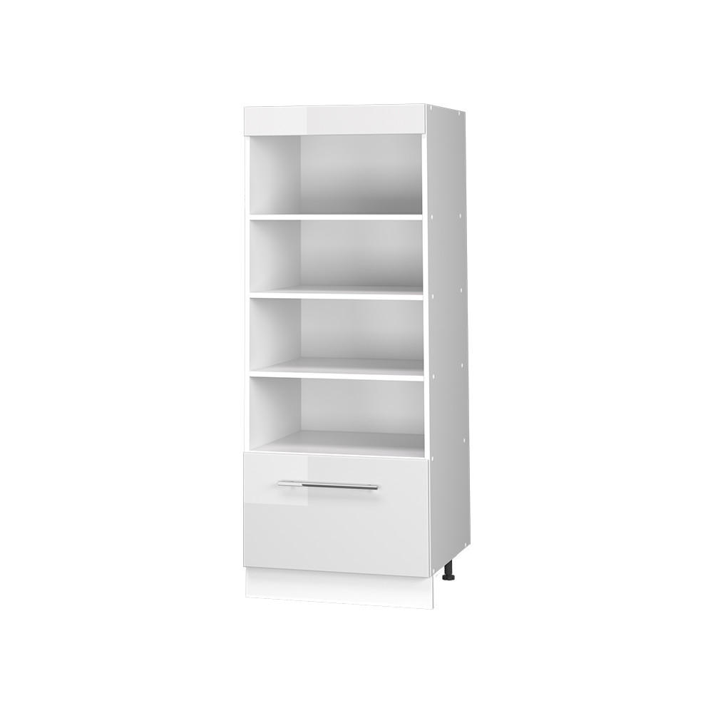 KÜCHENREGAL Fame-Line, Weiß Hochglanz/Weiß, 60 cm - Weiß Hochglanz/Weiß, Holzwerkstoff (60/153.6/58.1cm) - Vicco