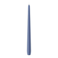 SPITZKERZEN Grau-Blau 300 x Ø 25 mm, 12 Stück - Blaugrau, Paraffin (2.5/30/30cm) - Wiedemann Kerzen