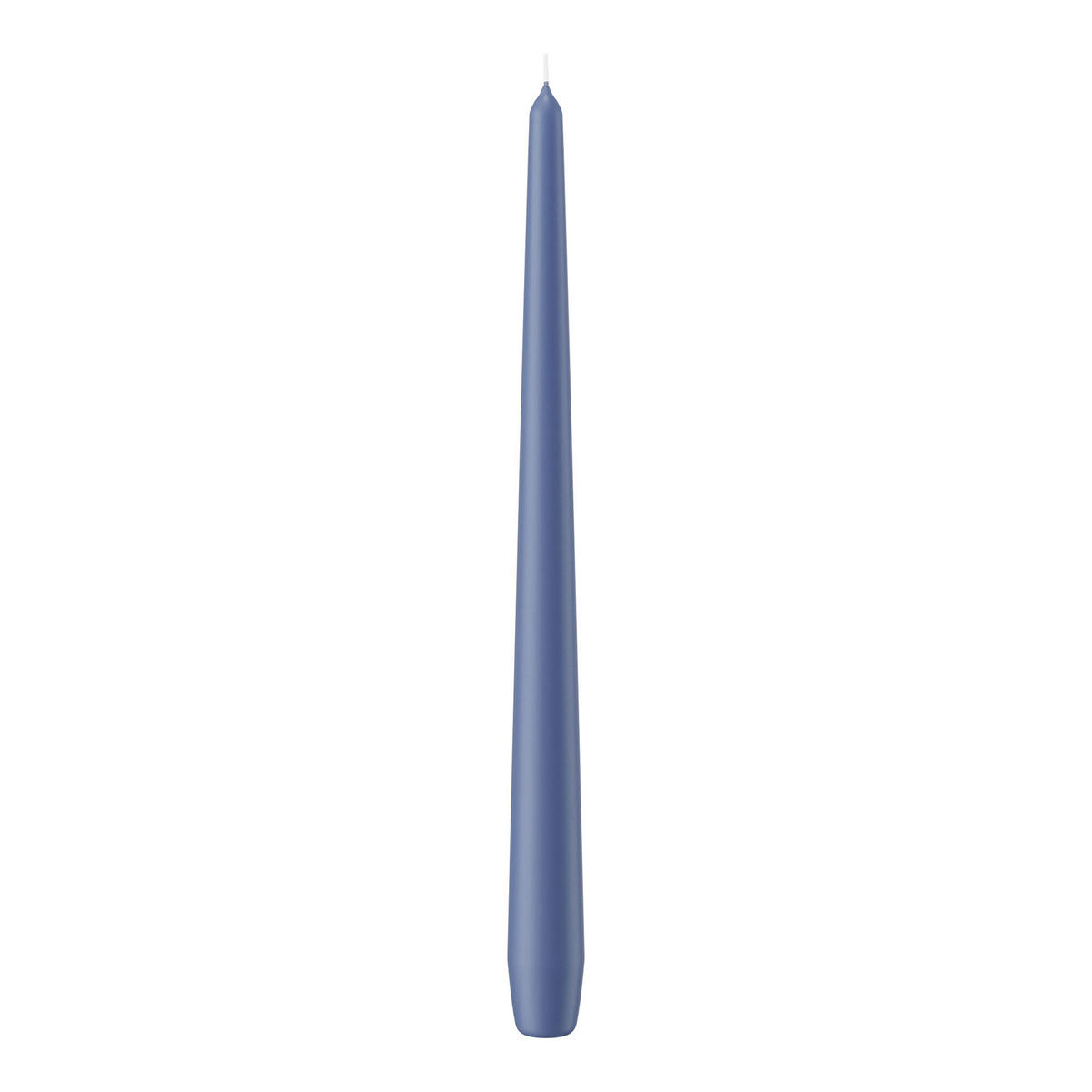 SPITZKERZEN Grau-Blau 300 x Ø 25 mm, 12 Stück - Blaugrau, Paraffin (2.5/30/30cm) - Wiedemann Kerzen