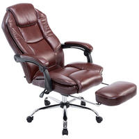 CHEFSESSEL Lederlook Bordeauxrot - Chromfarben/Bordeaux, Textil/Metall (67/114/64cm) - CLP