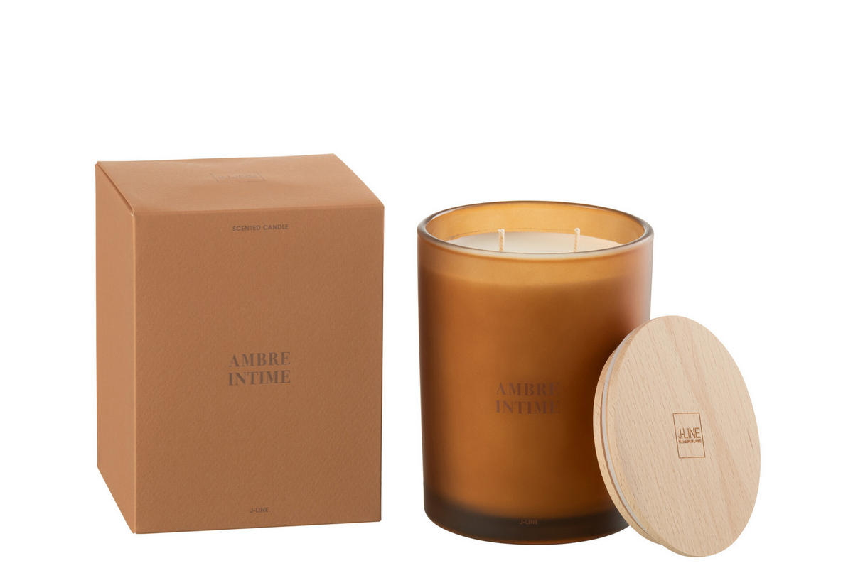 DUFTKERZE ACCORDS ESSENTIALS - Dunkelorange - 52 Std. - Dunkelorange, Paraffin (10.5/14cm) - J-Line