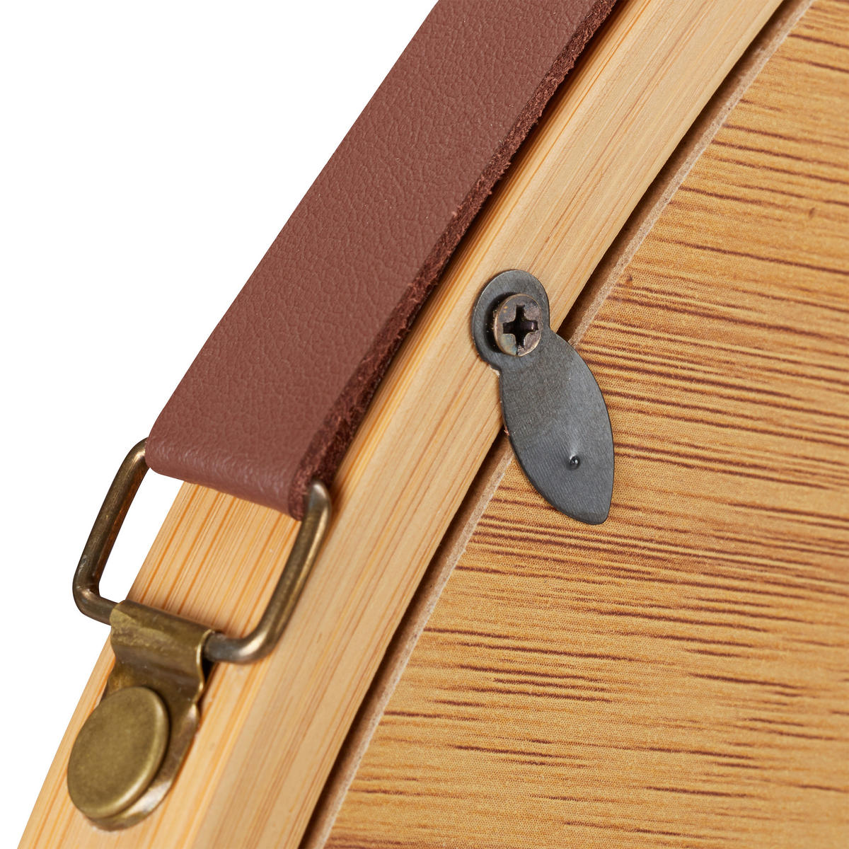 HÄNGESPIEGEL - Multicolor, Glas/Holz (45/45/2cm) - Relaxdays