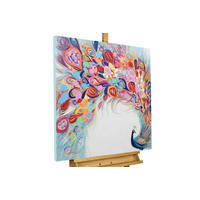 ÖLGEMÄLDE 80/80 cm - Multicolor, Holz/Textil (1.6/80cm) - KUNSTLOFT