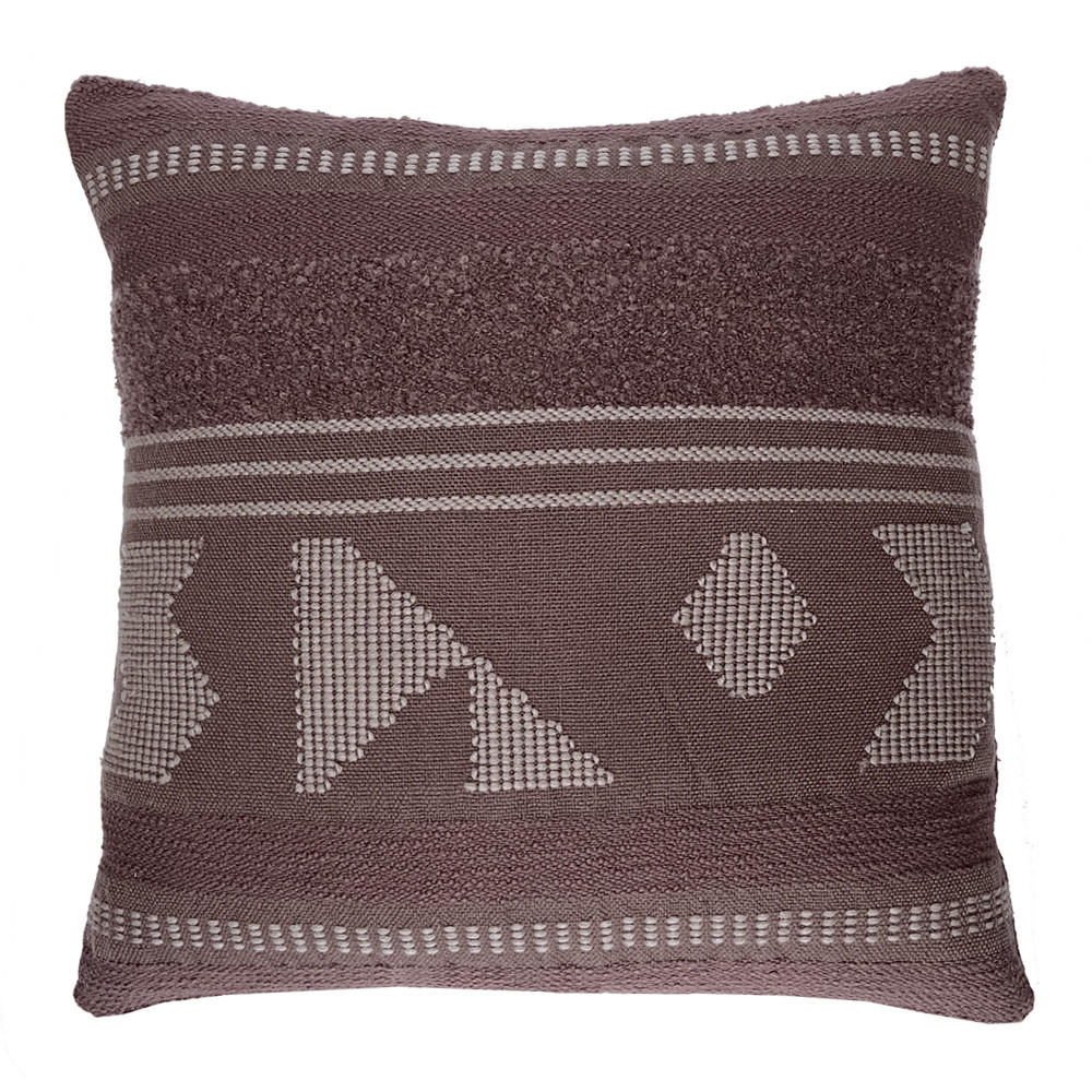 DEKOKISSEN Crafty kastanienbraun 50x50 - Rostfarben/Braun, Textil (50/50/12cm) - Malagoon