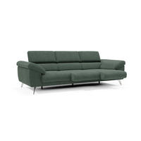LINEARSOFA Donatello - Grün, Metall (265/76/102cm) - Divani.store