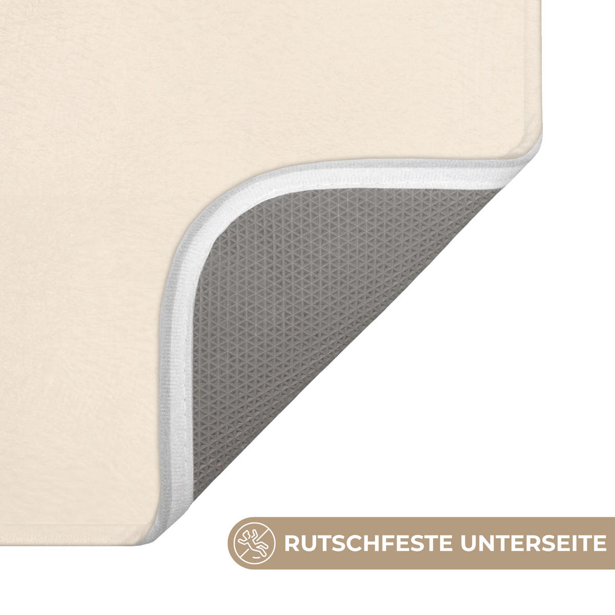 BADEMATTE Wale - Spritzer - Kreis - Dunkelblau 120x60 cm - Dunkelblau, Kunststoff/Textil (120/60cm)