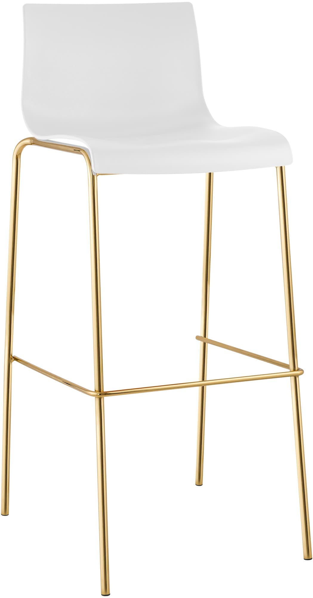 BARHOCKER Hover 100x43x48 cm weiß - Weiß, Kunststoff (43/100/48cm) - furnicato