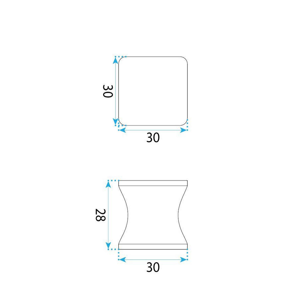DUSCHTÜRGRIFF Rea 04 Chrome - Chromfarben, Metall (3/2.8cm) - REA