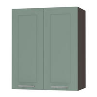 KÜCHENHÄNGESCHRANK Kvantum W3/60 Mint Matt / Lava Matt 60 / 32,5 / 72cm - Dunkelgrau/Mintgrün, Holz/Holzwerkstoff (60/72/32.5cm) - Feldmann-Wohnen