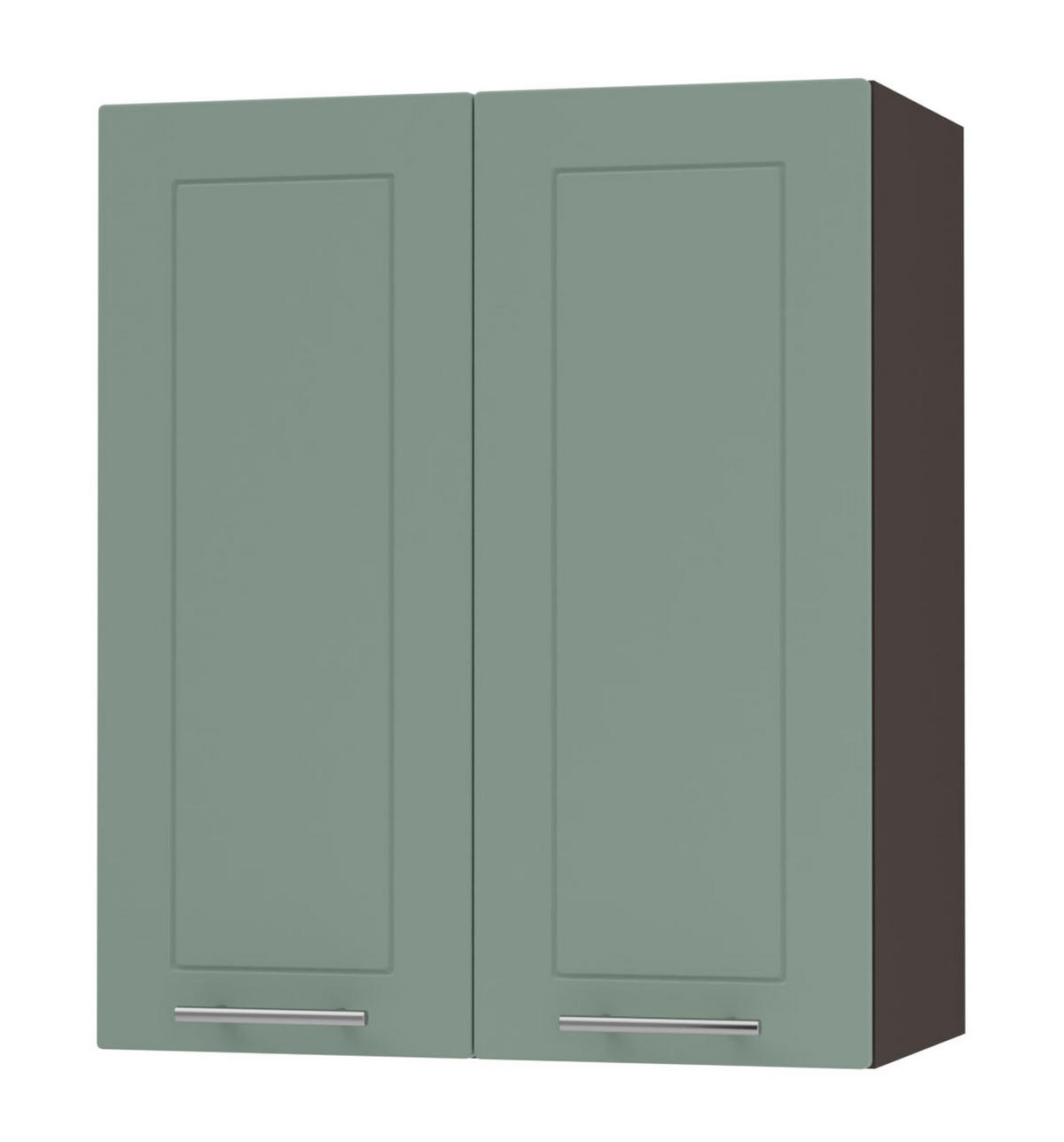 KÜCHENHÄNGESCHRANK Kvantum W3/60 Mint Matt / Lava Matt 60 / 32,5 / 72cm - Dunkelgrau/Mintgrün, Holz/Holzwerkstoff (60/72/32.5cm) - Feldmann-Wohnen