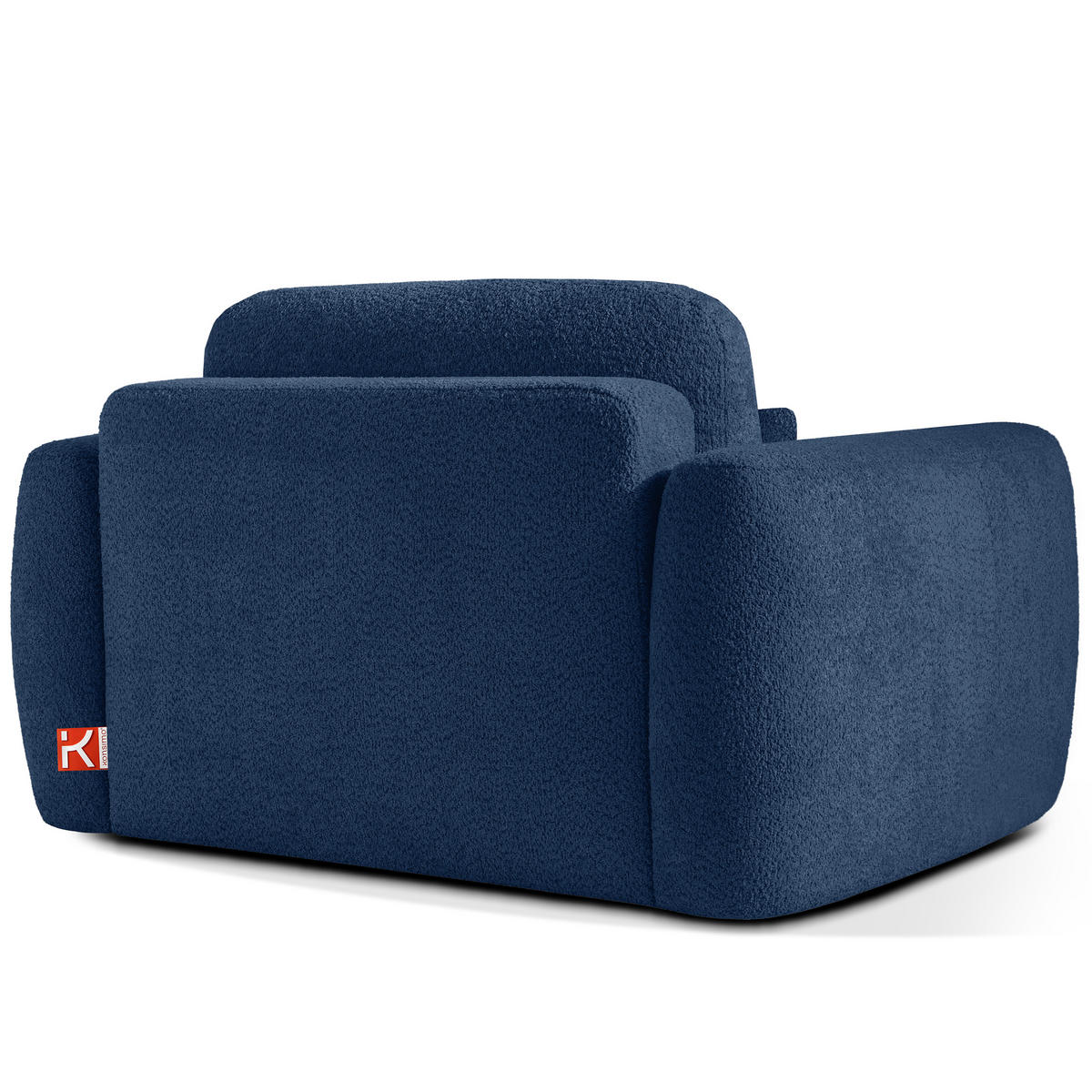 SESSEL ELOSA - Dunkelblau, Holz/Textil (145/85/115cm) - KONSIMO®