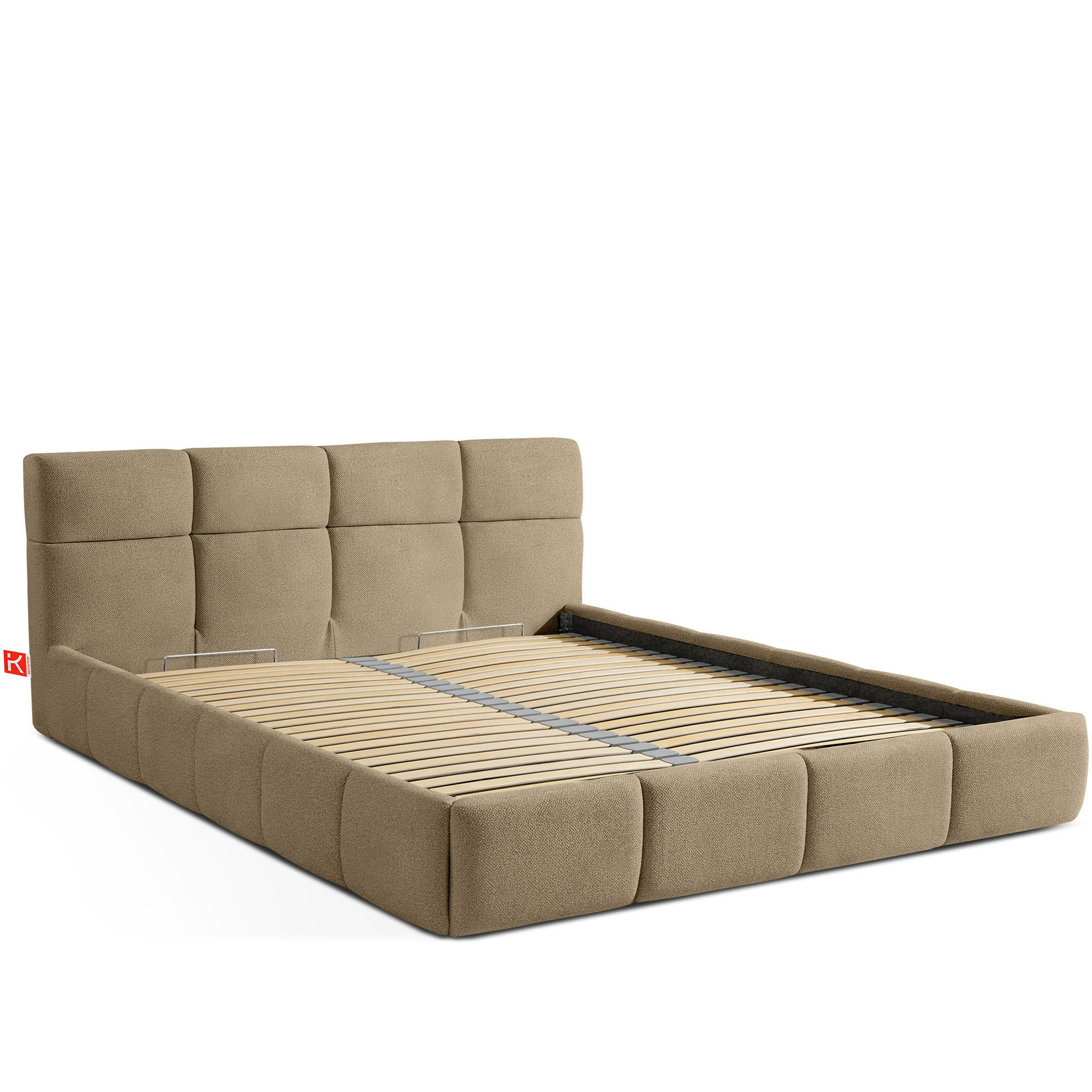 POLSTERBETT ALTOS, gelb - Gelb, Holz/Holzwerkstoff (160/200cm) - KONSIMO®
