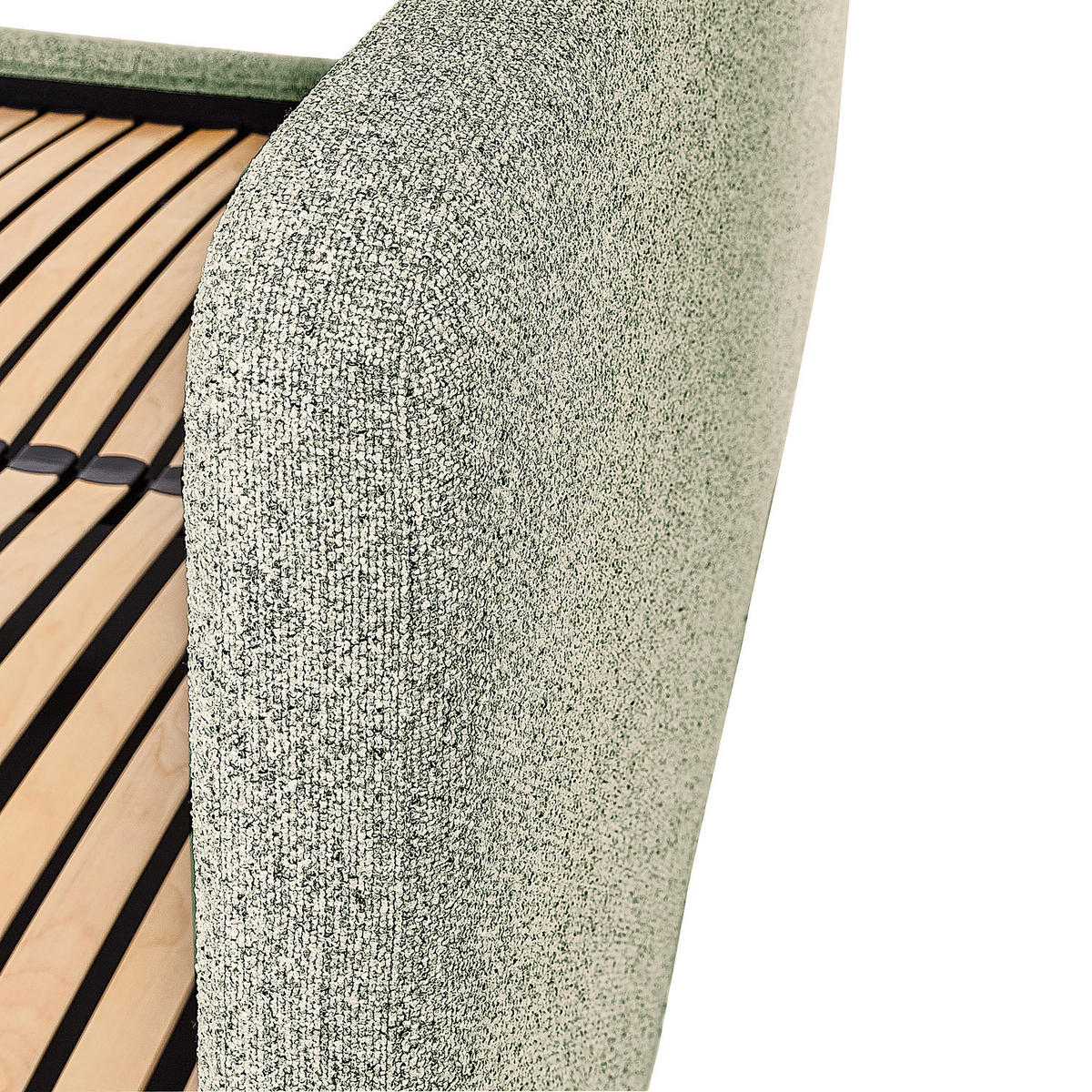 POLSTERBETT - Hellgrau, Holz/Textil (160/200cm) - home24