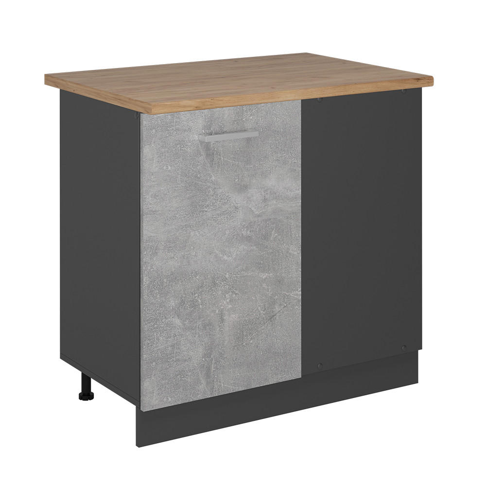 Vicco ROHOVÁ SKŘÍŇKA R-Line Beton 86 cm , PD Dub