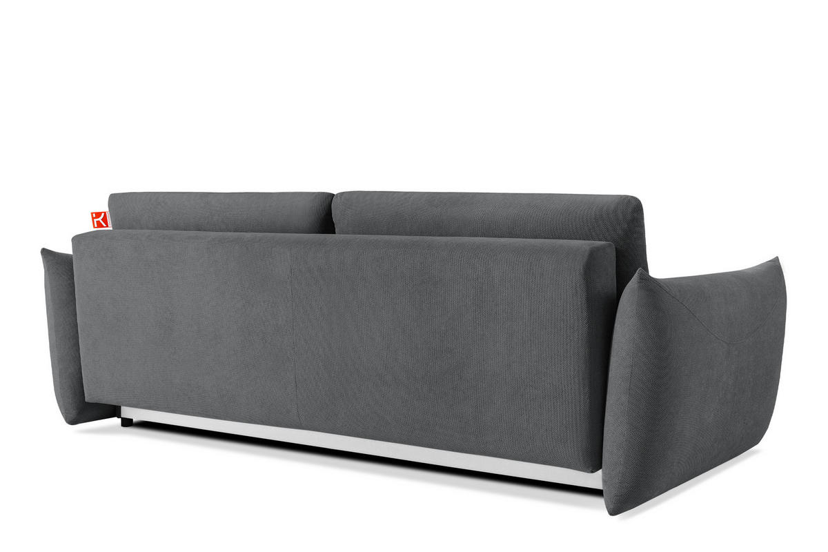 3-SITZER-SOFA LAVIS, Graphit - Dunkelgrau, Holz/Textil (242/87/111cm) - KONSIMO®