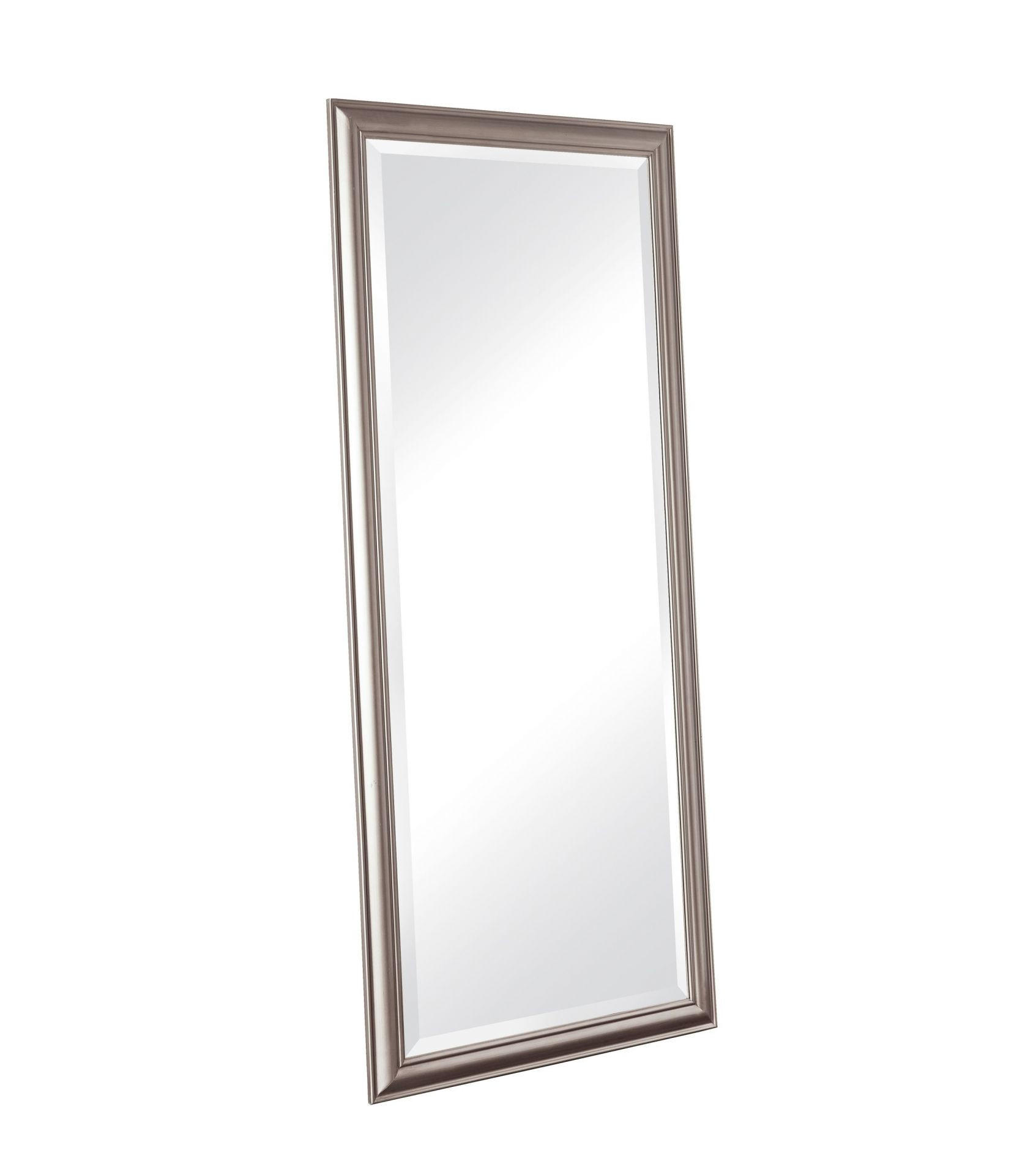 WANDSPIEGEL XL 180x80 cm, Silber, Holz - Silberfarben, Holz (80/180/80cm) - dasmöbelwerk