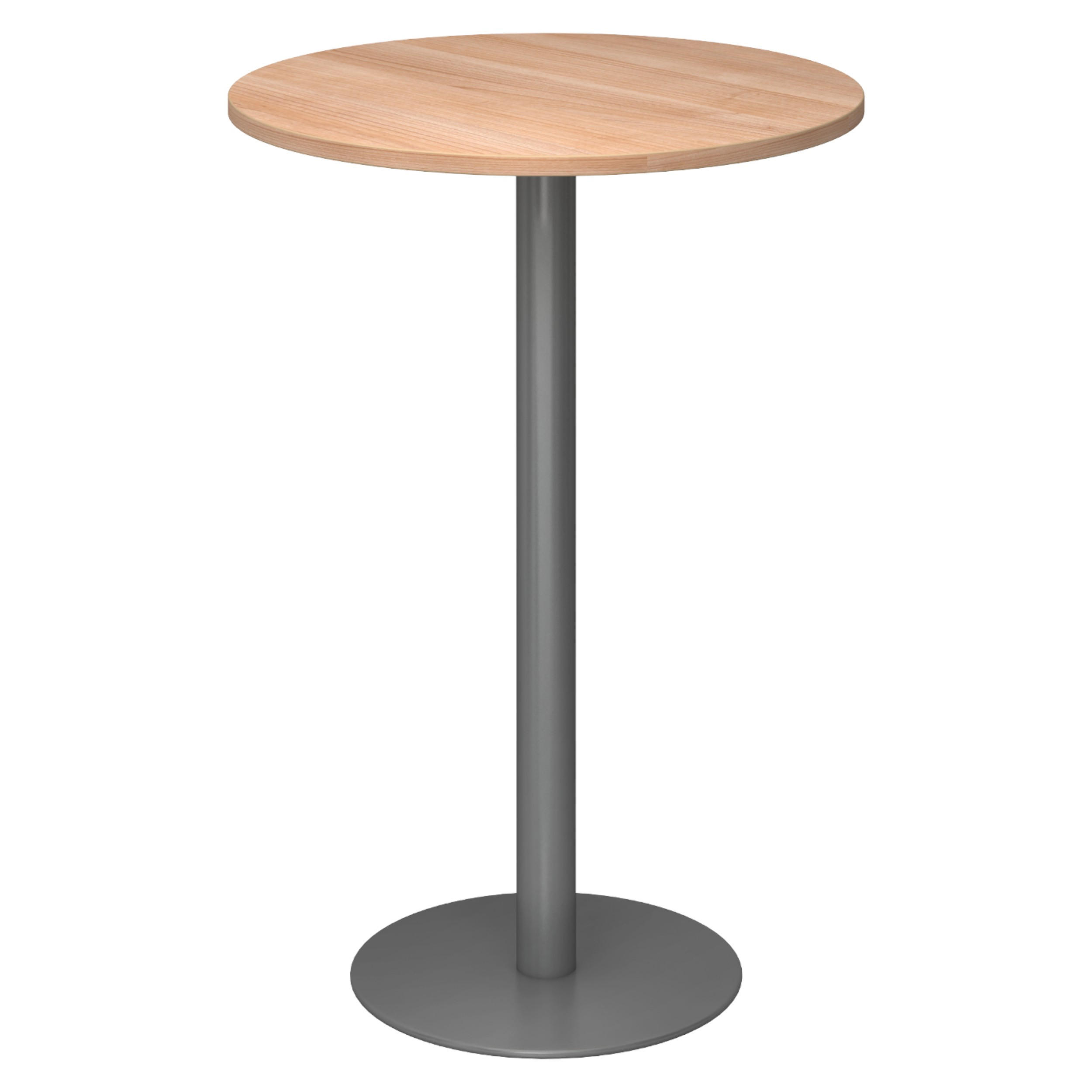 STEHTISCH rund STH 80/80/111,6 cm in Nussbaumfarben/Graphitfarben - Nussbaumfarben/Graphitfarben, Holzwerkstoff (80/80/111.6cm) - bümö