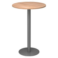 STEHTISCH rund STH 80/80/111,6 cm in Nussbaumfarben/Graphitfarben - Nussbaumfarben/Graphitfarben, Holzwerkstoff (80/80/111.6cm) - bümö