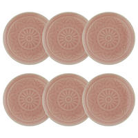 TELLER (6er Set) Sumatra - Pink, Keramik (21/21/2cm) - BUTLERS