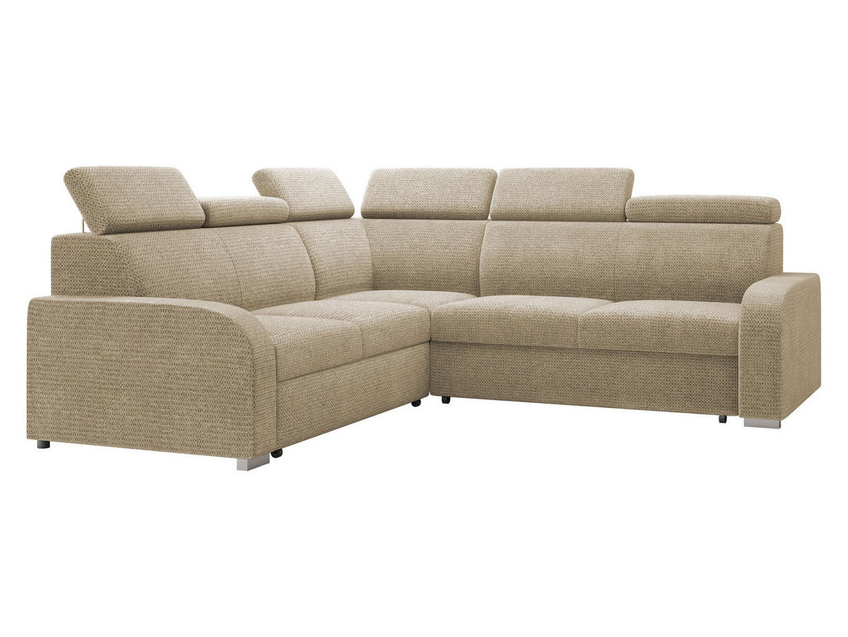 ECKSOFA Oslo 2rR2p - Silberfarben/Naturfarben, Holz/Kunststoff (250/250cm) - MIRJAN24