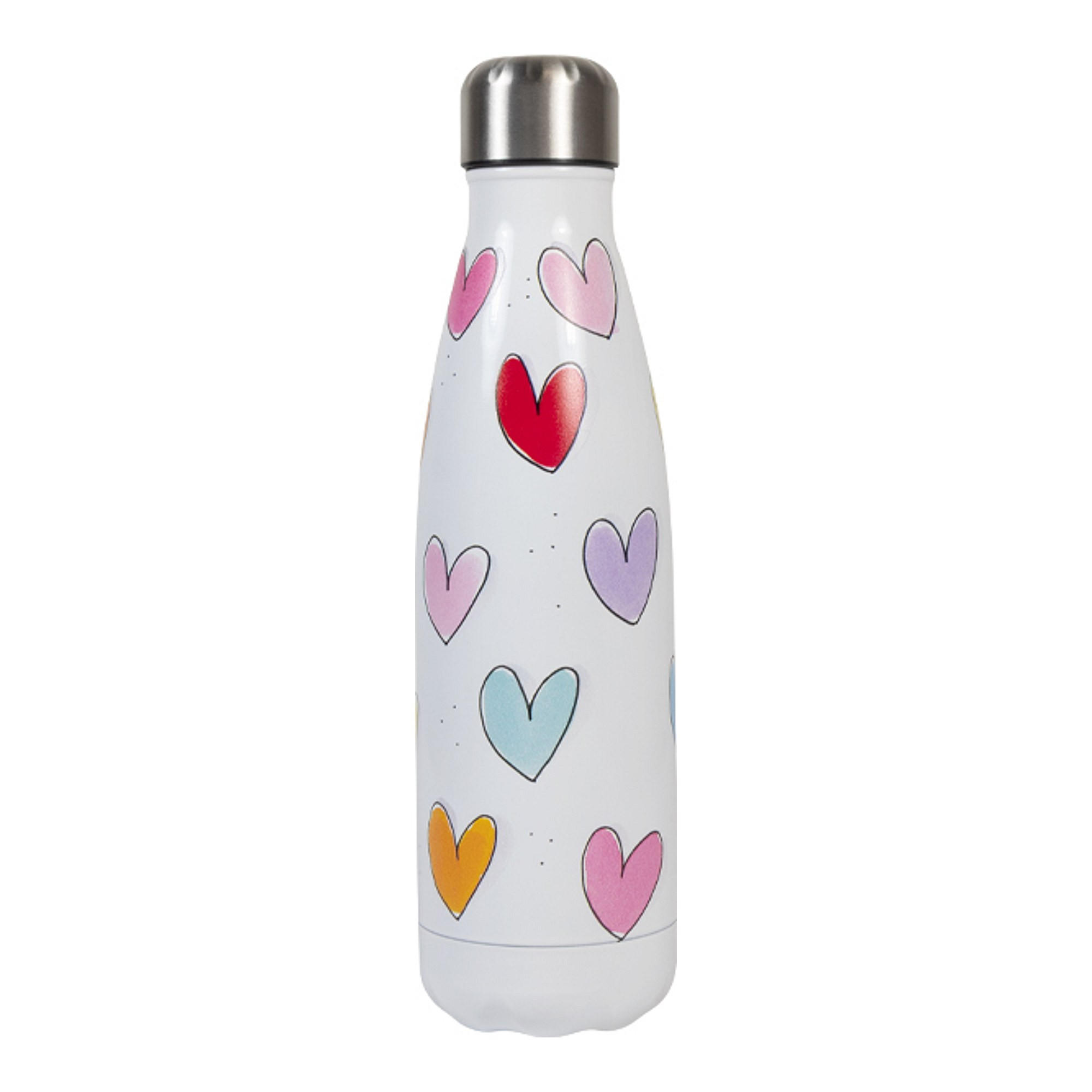 THERMOSFLASCHE Herzen in Bunt - 500 ml - Multicolor, Metall (0.5L) - Blond Amsterdam
