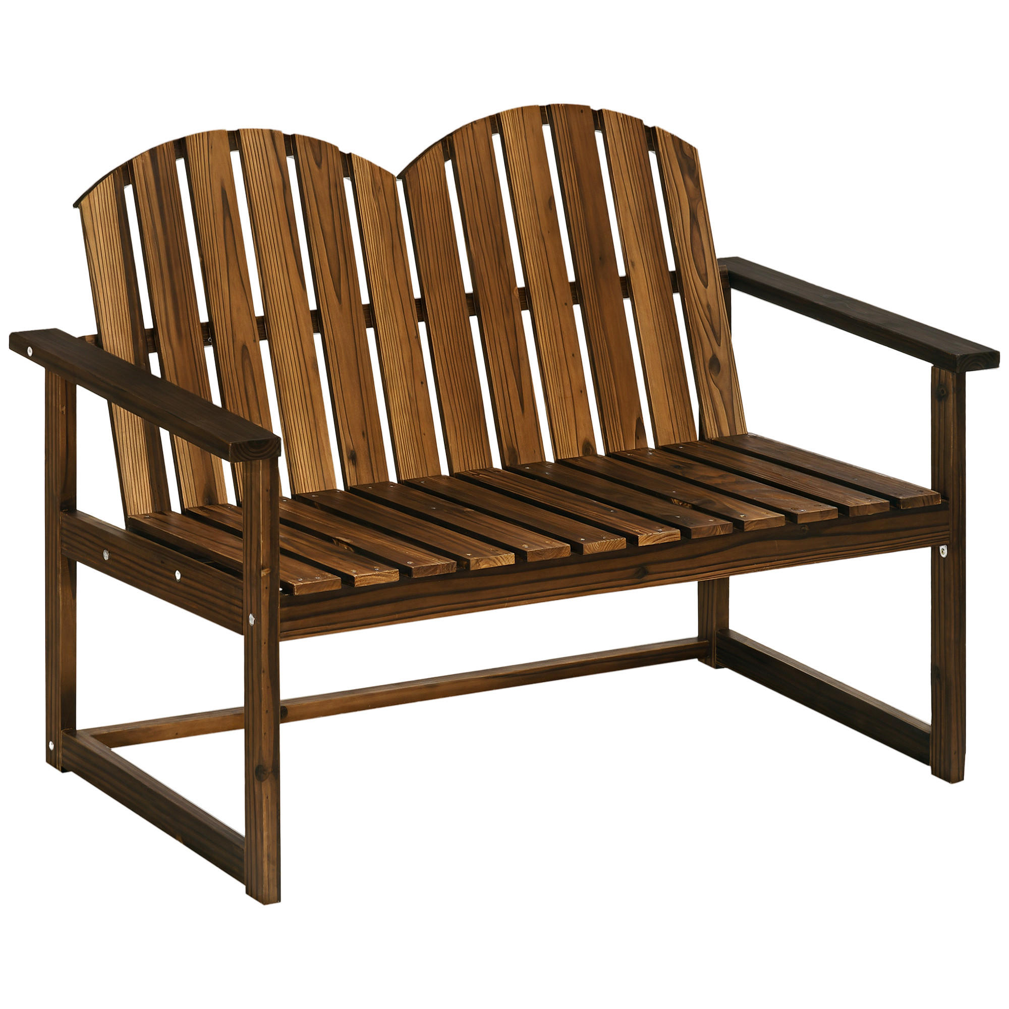 GARTENBANK DE-08327 rustikales Design, für 2 Personen Natur - Naturfarben, Holz (114/86/63cm) - ComfortXL