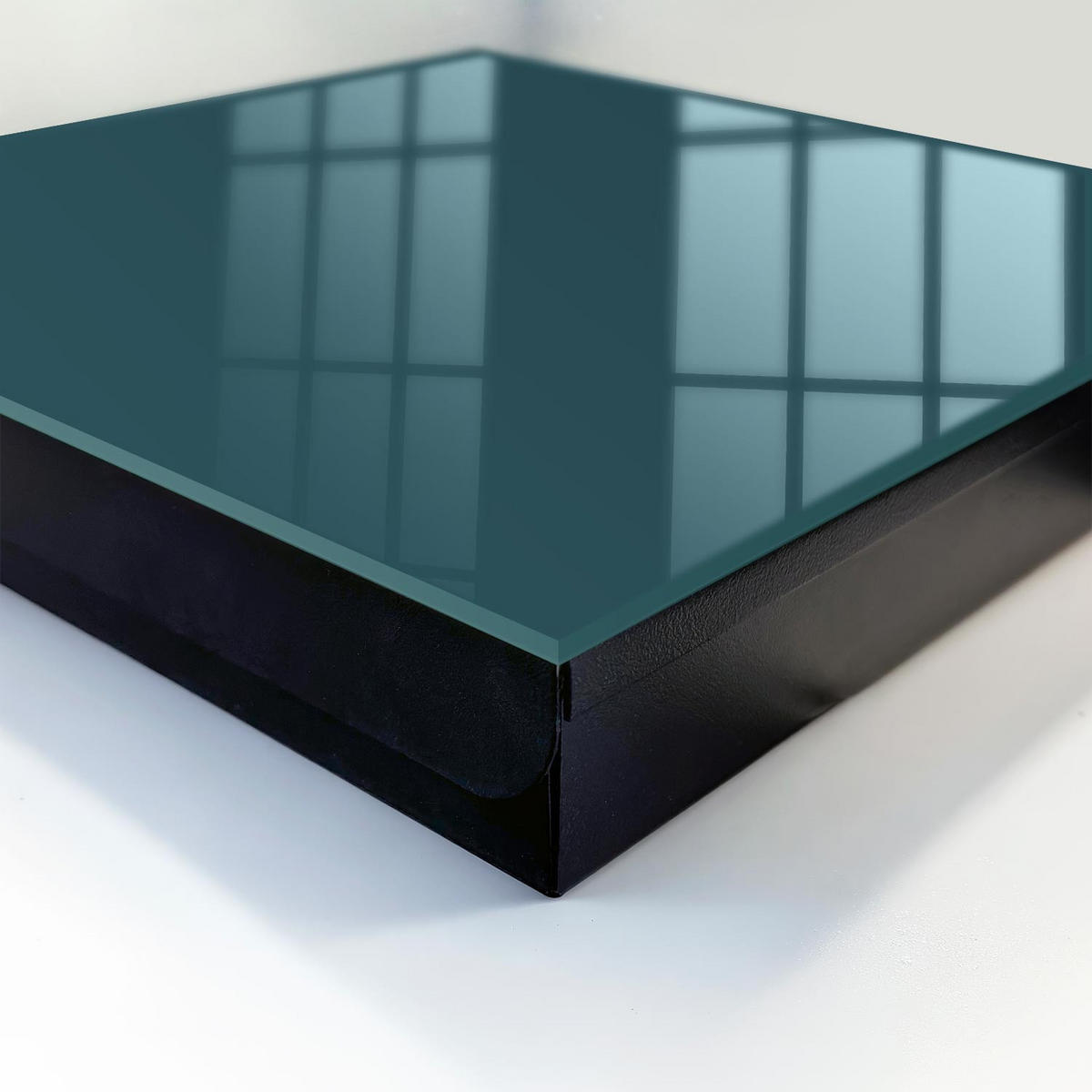 SCHLÜSSELBOX Schwarz 30x30 cm- Türöffnung nach rechts - Dunkeltürkis - Türkis, Metall (30/30/5cm) - TULUP