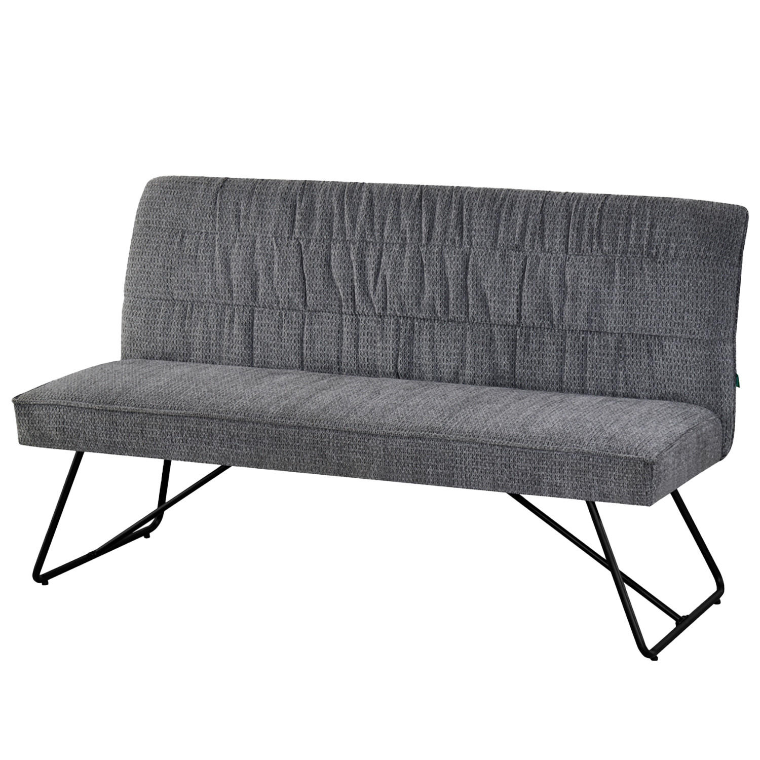 SITZBANK HANNAH - Grau, Metall (160/89/65cm) - DUBI Möbel