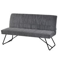 SITZBANK HANNAH - Grau, Metall (160/89/65cm) - DUBI Möbel