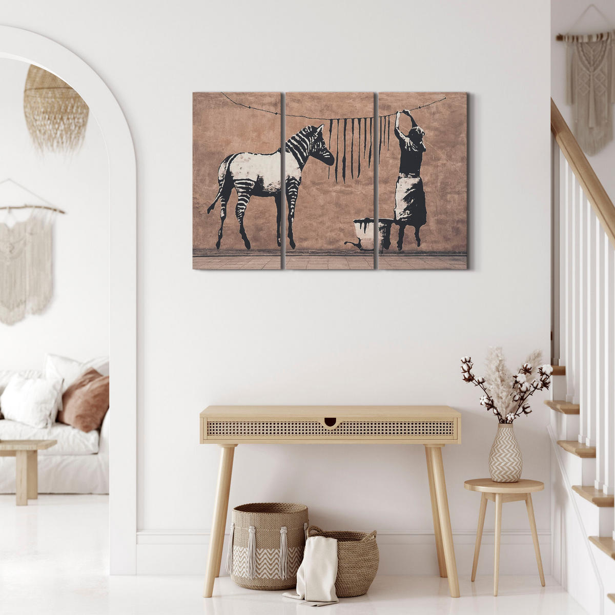 LEINWANDBILD 3-tlg. 90x60 cm - Multicolor, Holz (90/60cm) - LUMASOUL