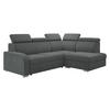 ECKSOFA Oslo 2rRLXp, Seite: Rechts 2R+R+LXP - Silberfarben/Grau, Holz/Textil (250/200cm) - MIRJAN24