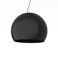 HÄNGELEUCHTE - Schwarz Hochglanz, Metall (50/50/45cm) - Lumicom