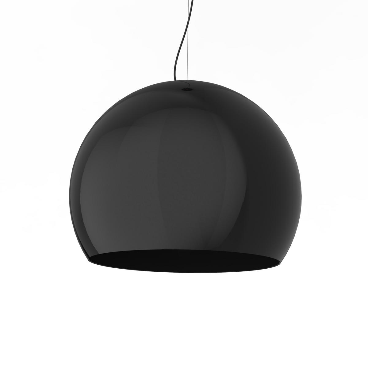 HÄNGELEUCHTE - Schwarz Hochglanz, Metall (50/50/45cm) - Lumicom