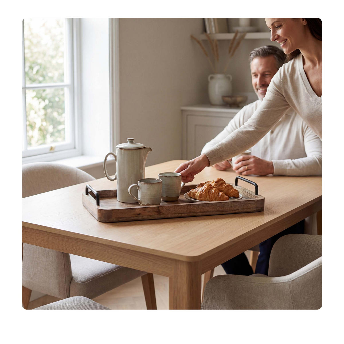 TABLETT - Braun, Holz/Metall (50/6.5/25cm) - Relaxdays