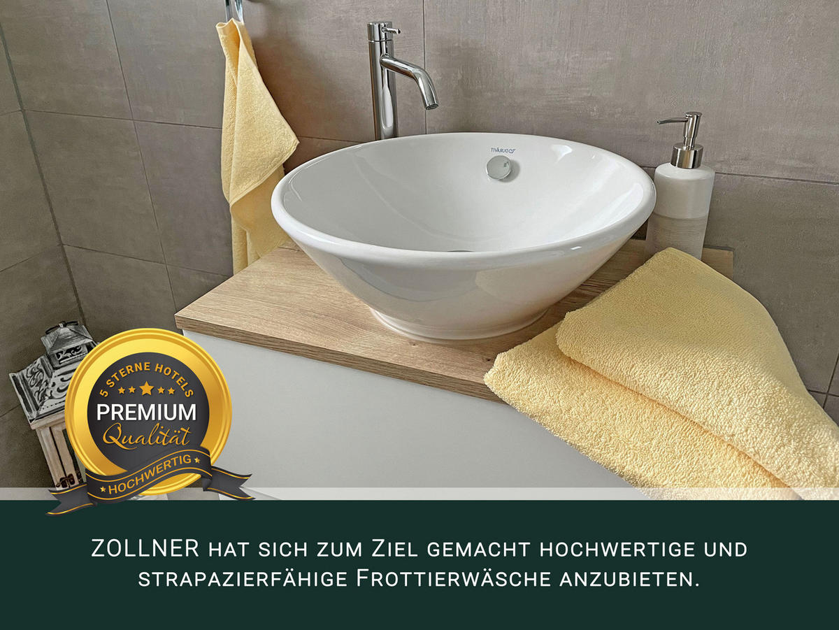 HANDTÜCHER, 6er-Set, 50x100 cm, 100% Baumwolle, Gelb - Gelb, Textil (50/100cm) - Zollner