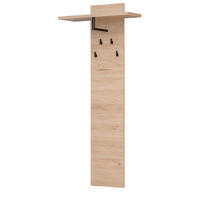 GARDEROBENPANEEL Eiche Jackson 60 cm, Wandgarderobe mit Kleiderstange - Eichefarben, Holzwerkstoff (60/146/28cm) - Furn.Design