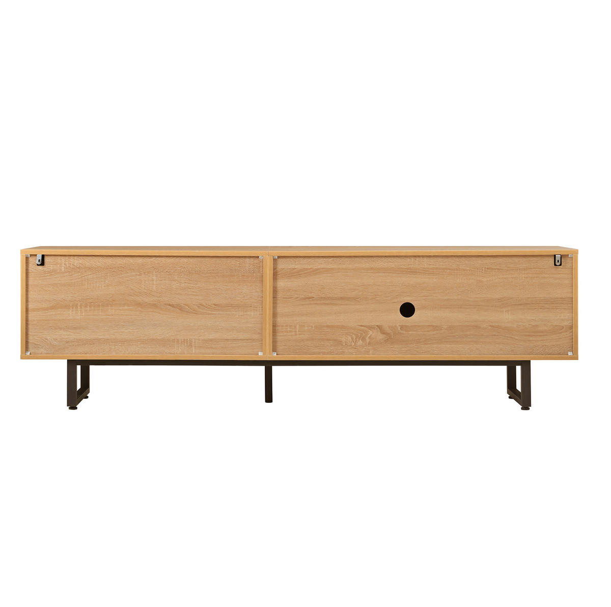 TV-LOWBOARD 180/38/51,5 cm natur aus Spanplatte mit Stauraum und Kabeldurchführung - Naturfarben, Holzwerkstoff (38/51.5/180cm) - OKWISH
