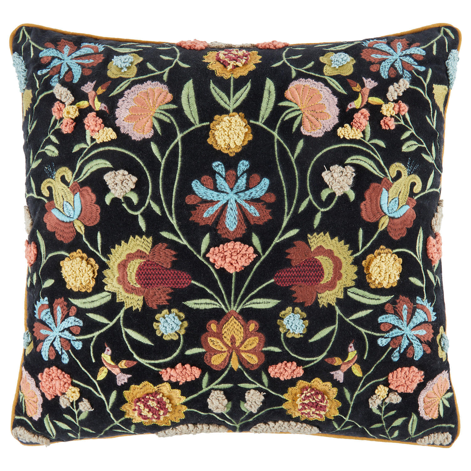 KISSEN Bohemian 50x50cm - Schwarz, Textil (50/50cm) - Butlers