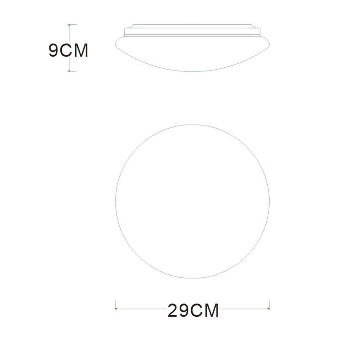 LED DECKENLEUCHTE Weiß mit RGB Farbwechsel - Weiß, Metall (25/25/9cm)