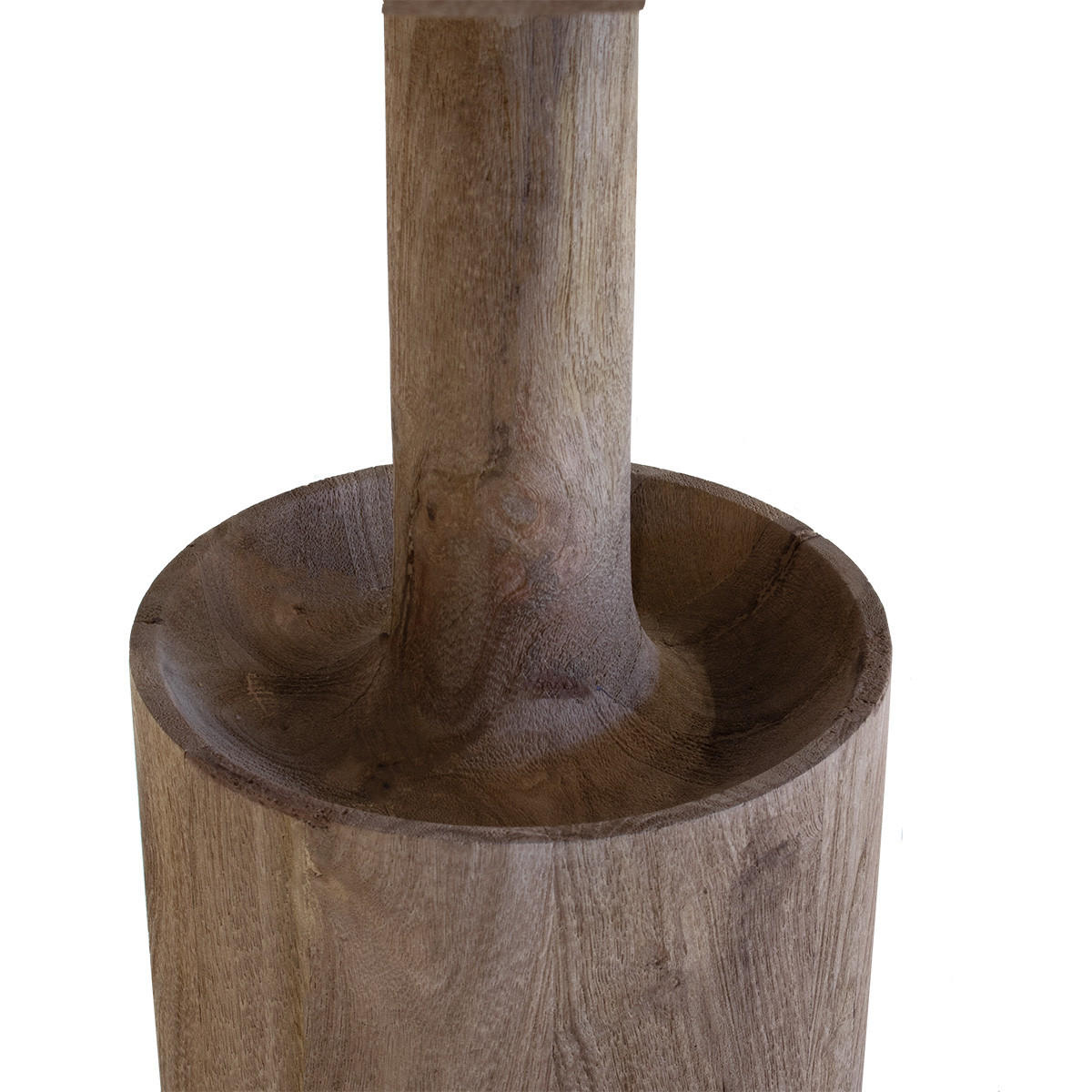 BEISTELLTISCH aus Holz 45 cm rund, natürlich - Braun, Holz (45/45/45cm) - Giga Meubel