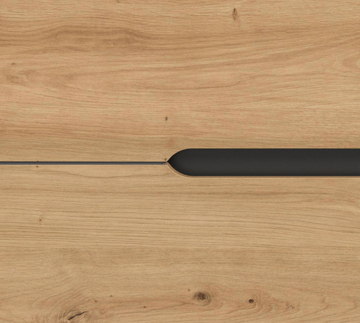 NACHTTISCH 2er Set Eiche Artisan, grau, Nachtkommode mit Schubkästen - Eiche Artisan/Grau, Holzwerkstoff/Metall (50/42/37cm) - Inn.Furn