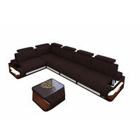 ECKSOFA Siena Graubraun Weiß Strukturstoff - Grau, Kunststoff (347/197cm)