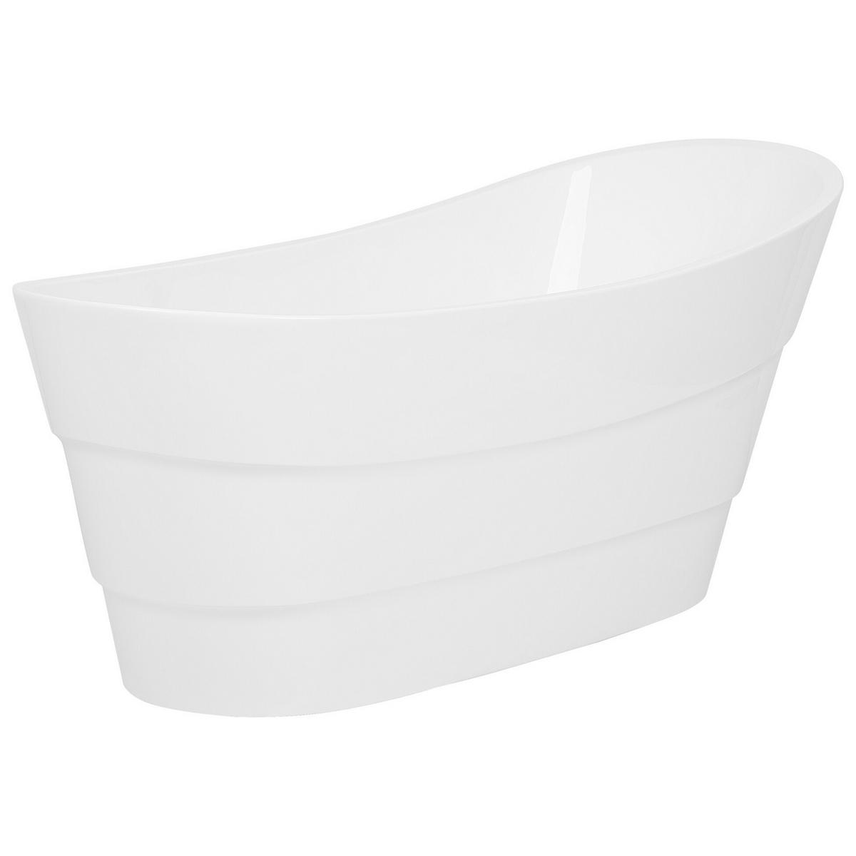 BADEWANNE FREISTEHEND 73x170x74 cm weiß Buenavista - Weiß, Kunststoff (73/74/170cm) - Beliani