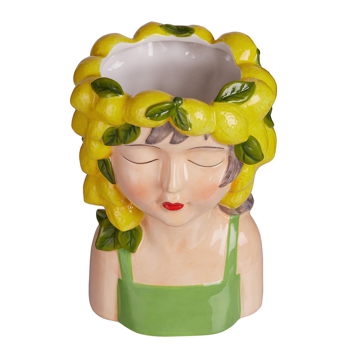 VASE (2er Set) Lemon - Gelb, Stein (24cm) - Butlers