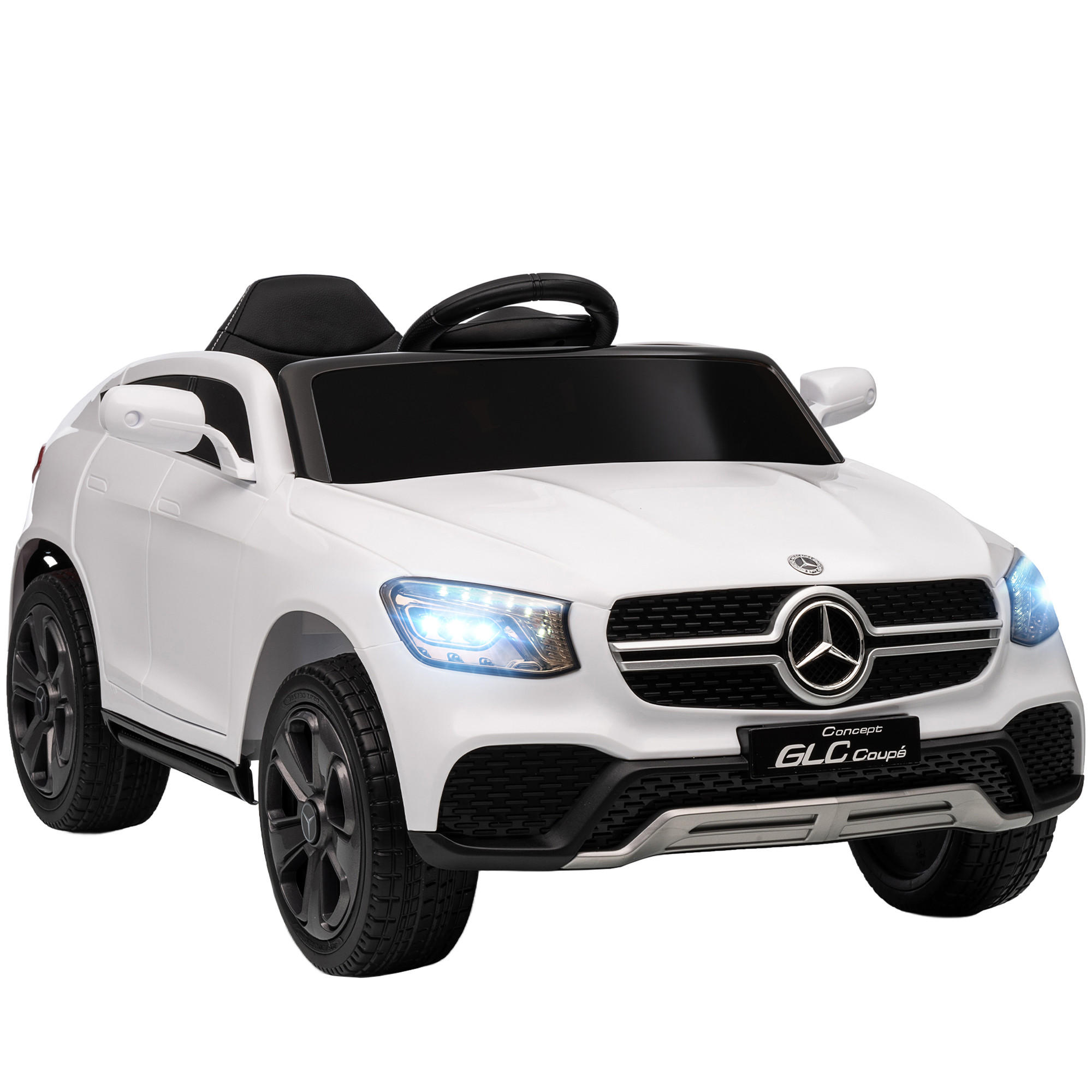 ELEKTROAUTO DE-06279 Mercedes-Benz GLC lizenziert mit Fernbedienung Weiß - Weiß, Kunststoff/Metall (105/68/50cm) - ComfortXL