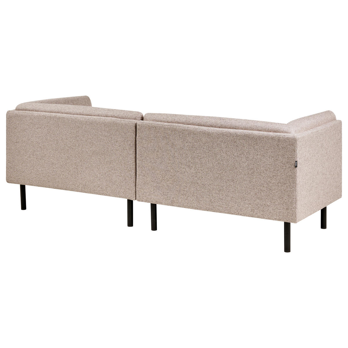 POHOVKA 3-místná Látka Světle hnědá Vorgod - světle hnědá, textil (221/76/85cm) - Beliani