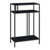 KONSOLENTISCH Kumlinge - Schwarz, Metall (30/55/85cm) - [en.casa]