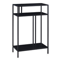 KONSOLENTISCH Kumlinge - Schwarz, Metall (30/55/85cm) - [en.casa]
