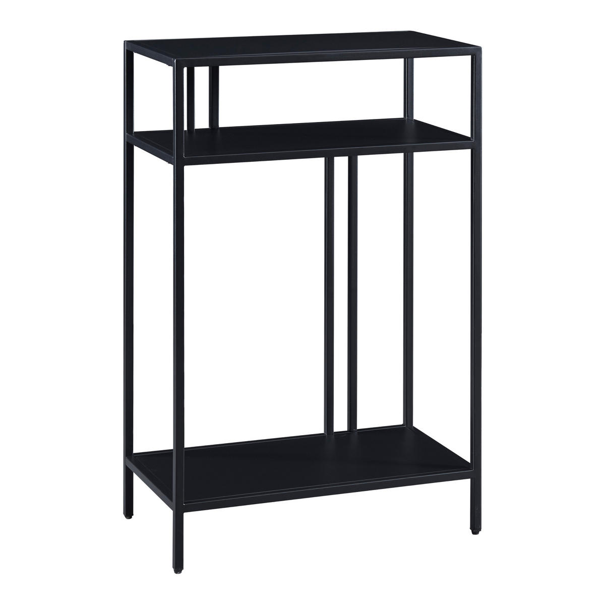 KONSOLENTISCH Kumlinge - Schwarz, Metall (30/55/85cm) - [en.casa]